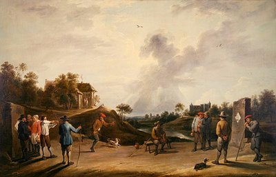 弓道大会（油彩・キャンバス） 作： David Teniers the Younger