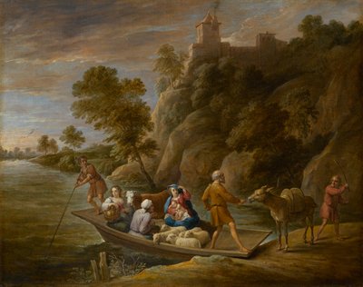 エジプトへの逃避、1660年代頃（キャンバスに油彩） 作： David Teniers the Younger