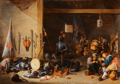 警備室の内部、1640年代頃 作： David Teniers the Younger