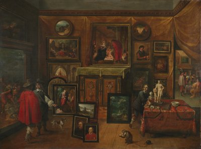 画像ギャラリーのインテリア、1640年頃 作： David Teniers the Younger