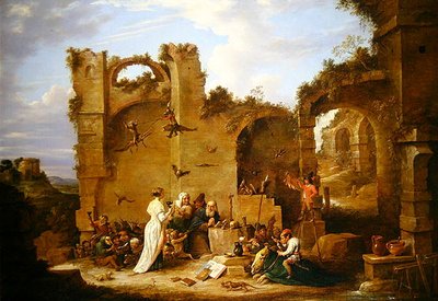 聖アンソニーの誘惑」（油彩・キャンバス） 作： David Teniers the Younger