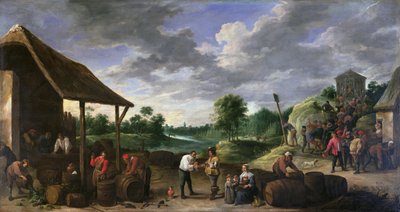 ワインの収穫 作： David Teniers the Younger
