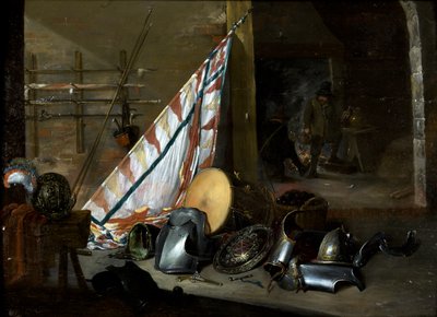 武器庫の内部、1649 作： David the Younger style of Teniers
