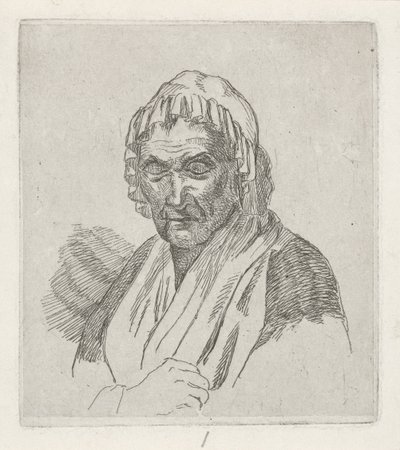老婦人 作： David van der Kellen