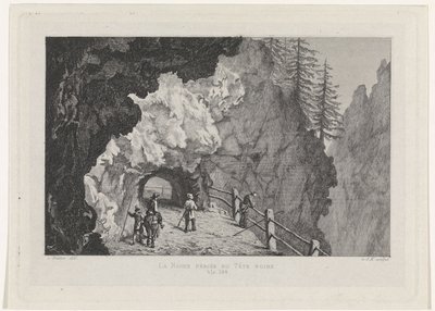 岩の通路 La Roche percée at Tête Noire (オブジェクトのタイトル) 作： David van der Kellen