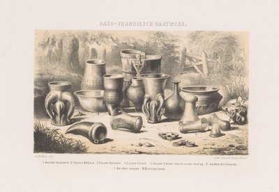 サクソ・フランコニアの食器 サクソ・フランコニアの食器 (オブジェクトのタイトル) 作： David van der Kellen