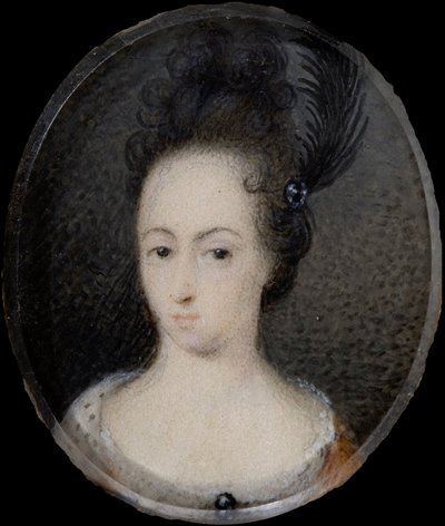ヘドヴィグソフィアのミニチュア、スウェーデンの王女、1700年頃（ガッシュ） 作： David von Krafft