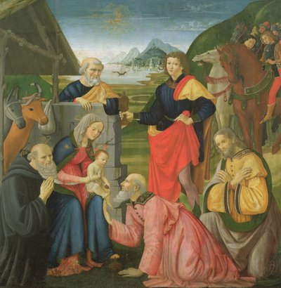 東方の三博士の崇拝 作： Davide and Domenico  Ghirlandaio
