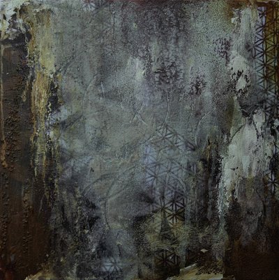 幾何学的なグランジテクスチャ 作： Deb Chaney