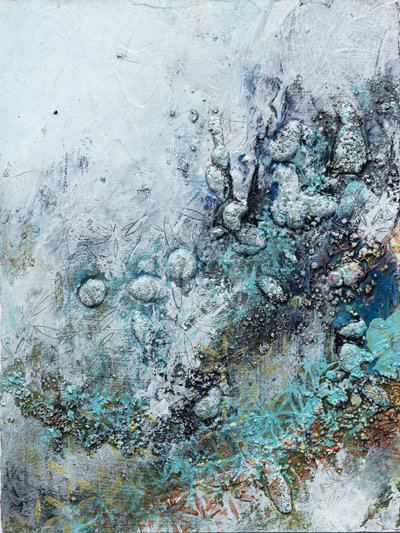 氷のようなティール色の質感 作： Deb Chaney