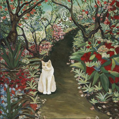 庭の夢、2019年（キャンバスにアクリル画） 作： デボラ・イブ・アラストラ