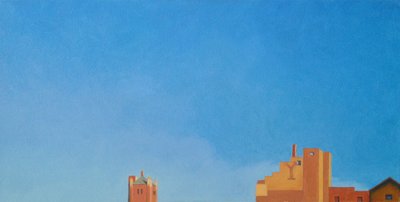 ブルックリン・フォートグリーン・スカイ、2012年（キャンバスに油彩） 作： Deborah Stevenson