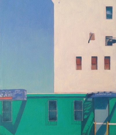 ブルックリン・コーシャー・カフェ、2012年（キャンバスに油彩） 作： Deborah Stevenson