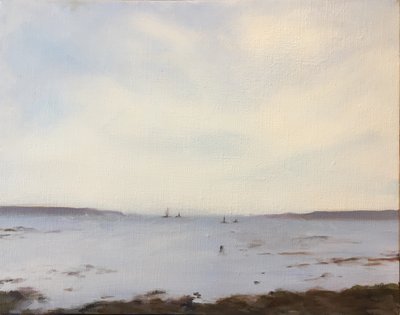 穏やか、2021年（キャンバスに油彩） 作： Deborah Stevenson