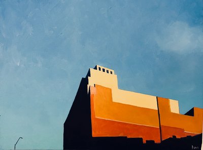 ネイビーヤードにて, 2012（キャンバスに油彩） 作： Deborah Stevenson