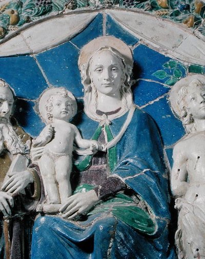聖母子と聖人たち 作： Della Robbia (workshop of)