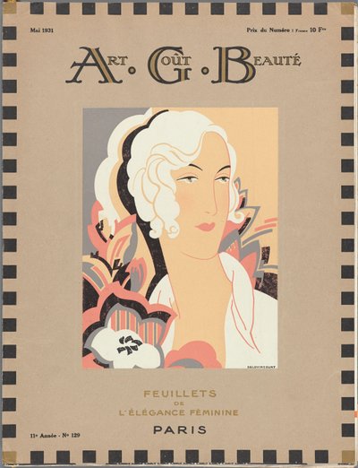 The Fashion Magazine as テンプレス Art - Taste - Beauty、フェミニンエレガンスのリーフレット、1931年5月、No. 129、11年目（オブジェクトのタイトル） 作： Delovincourt