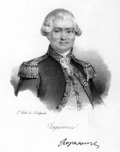 コントデラペルーズ、18世紀のフランスの航海士、天文学者、探検家、c1830 作： Delpech