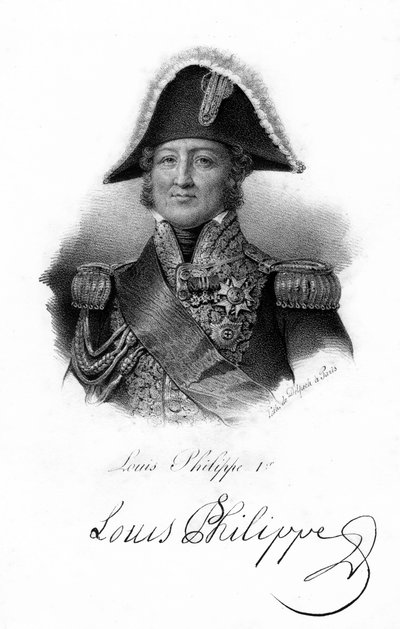 19世紀のフランス国王ルイ・フィリップ1世。 作： Delpech