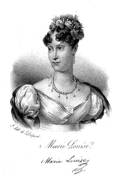 マリー・ルイーズ、フランス皇后、c1830 作： Delpech