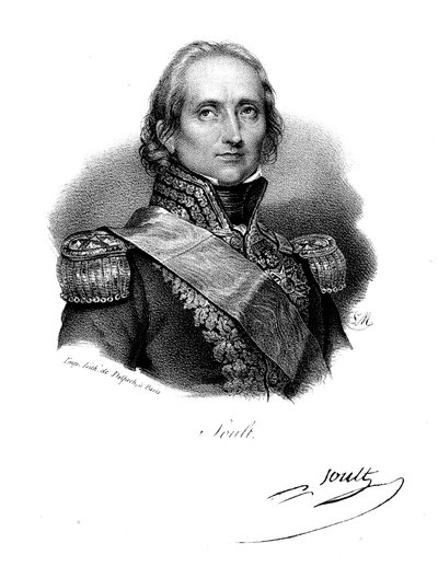 Nicolas Jean de Dieu Soult、フランスの兵士および政治家、c1830 作： Delpech