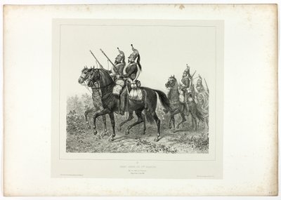 第11竜騎兵前衛、「イタリアの思い出: ローマ遠征」より 作： Denis Auguste Marie Raffet
