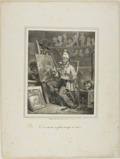 これらのクラストは他の人を食べさせる 作： Denis Auguste Marie Raffet