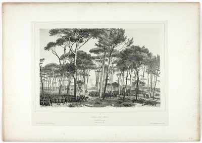 イタリアのお土産: ローマ遠征より、パンフィリの戦い 作： Denis Auguste Marie Raffet