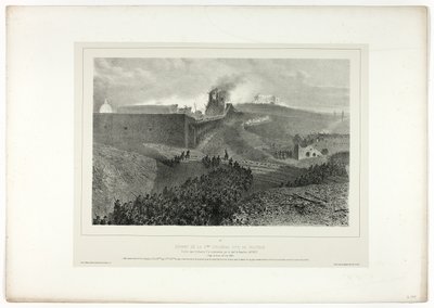 サポートと呼ばれる第 3 列の出発、Souvenirs d’Italie: Expedition de Rome から 作： Denis Auguste Marie Raffet