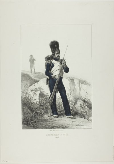 徒歩擲弾兵、エルバ島 作： Denis Auguste Marie Raffet