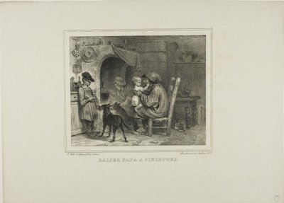 つまんでパパにキス 作： Denis Auguste Marie Raffet