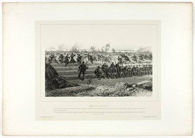 Memories of Italy: Rome Expedition の軽歩兵待ち伏せ 作： Denis Auguste Marie Raffet