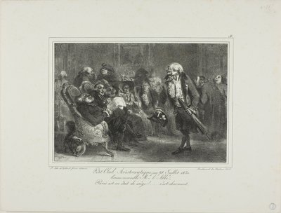 小貴族クラブ、1830年7月28日 作： Denis Auguste Marie Raffet