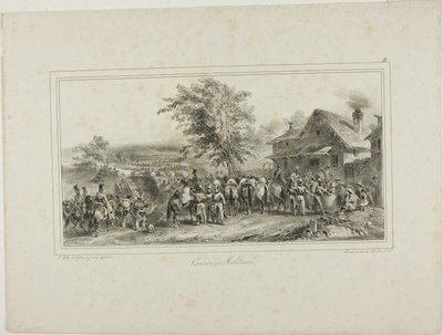 軍事コンボイ 作： Denis Auguste Marie Raffet