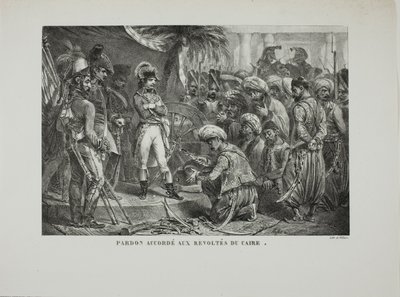 カイロ反乱軍に恩赦を与える 作： Denis Auguste Marie Raffet