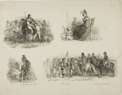 スケッチ・シート 作： Denis Auguste Marie Raffet