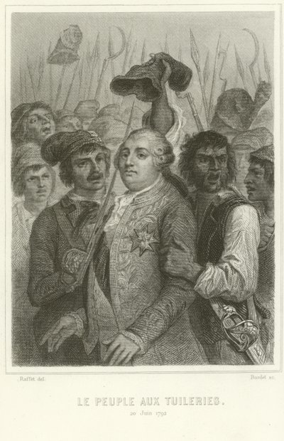 チュイルリー宮殿の人々 作： Denis Auguste Marie Raffet