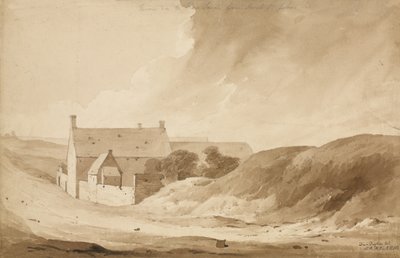 「セントジョン山からの8番のファームデラハイエサント」、1815年（紙と鉛筆） 作： Denis Dighton