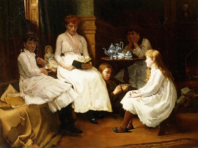冬の 『スプライトとゴブリンの物語』、1886年 作： Denis Miller Bunker