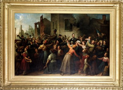 リンカーンはリッチモンドを通り抜けます（1866年） 作： Dennis Malone Carter