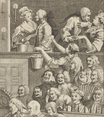 笑う聴衆、ca。 1800年。 作： Dent