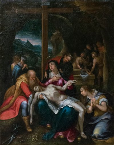 キリストの嘆き 1595-1600年頃 油彩・カンヴァス 作： Denys Calvaert or Calvart