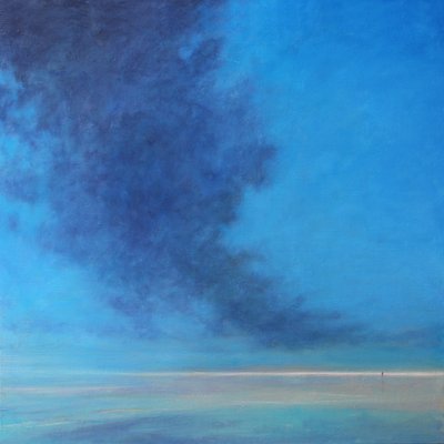 ライジングクラウド、2021年（キャンバスに油彩） 作： Derek Hare
