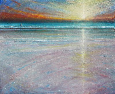 夕べの静けさ、2020年（キャンバスに油彩） 作： Derek Hare