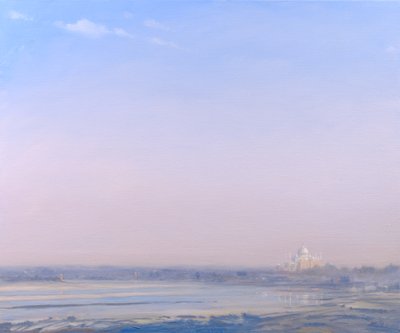 アグラ城塞からタージマハル 作： Derek Hare