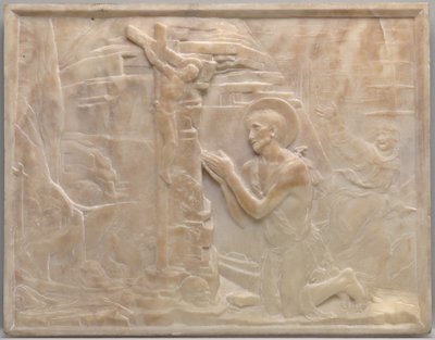 砂漠の聖ジェローム、c。 1461年。 作： Desiderio da Settignano