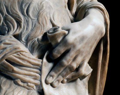 若き日の洗礼者ヨハネ、細部 作： Desiderio da Settignano