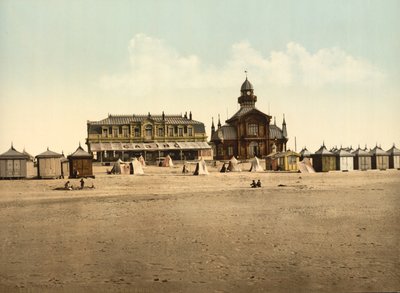 ビーチとカジノ、フランス、カレー、1900年頃 作： Detroit Publishing Co.