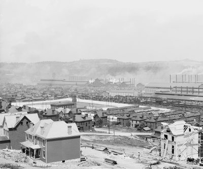 カーネギー製鋼所、ペンシルベニア州ホームステッド、1905年頃 作： Detroit Publishing Co.