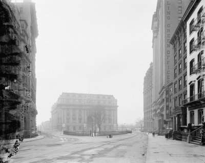 カスタムハウスアンドボウリンググリーン、ニューヨーク、ニューヨーク、c.1907-10 作： Detroit Publishing Co.